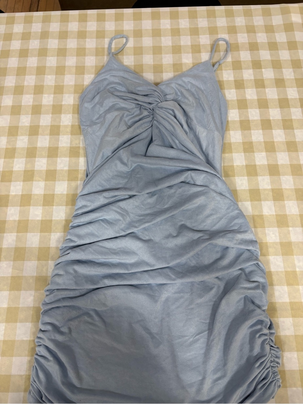 Lucy in the Sky Powder Blue Drawstring Top